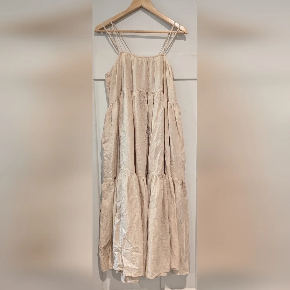 Everlane tiered cotton adjustable dress women's small NWT - Picture 6 of 6